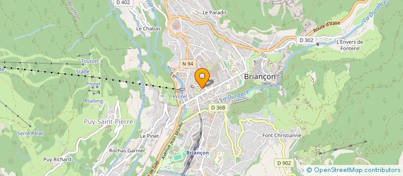 localisation de l'entreprise ALPESDATA à BRIANCON