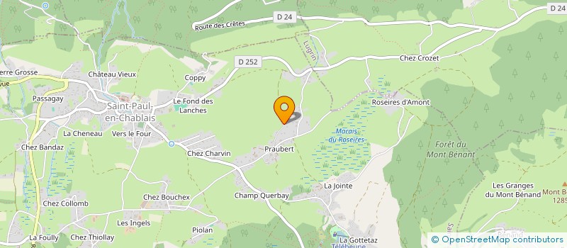 localisation de l'entreprise ALPESIUM  SAINT-PAUL-EN-CHABLAIS