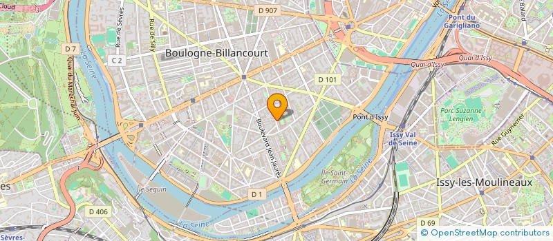 localisation de l'entreprise ALPESPORT & COMMUNICATION TEXTILES OBJET à BOULOGNE-BILLANCOURT