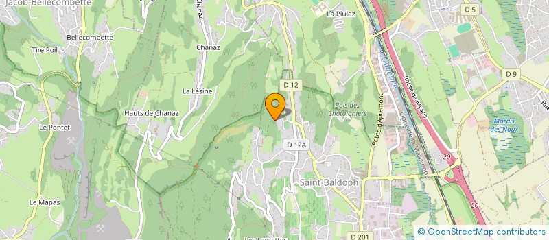 localisation de l'entreprise ALPESTICOM à SAINT-BALDOPH
