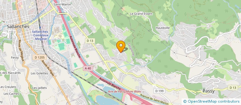 localisation de l'entreprise ALPEX DESIGN  SALLANCHES