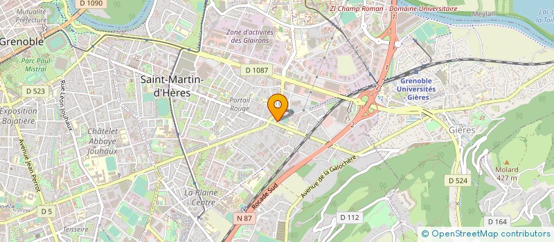 localisation de l'entreprise ALPEXOR à SAINT-MARTIN-D'HERES