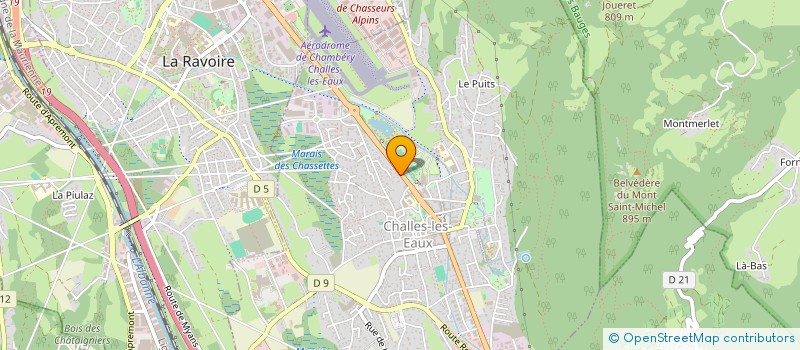 localisation de l'entreprise ALPFLY à CHALLES-LES-EAUX