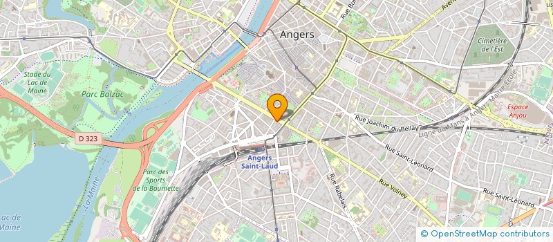 localisation de l'entreprise ALPHA à ANGERS