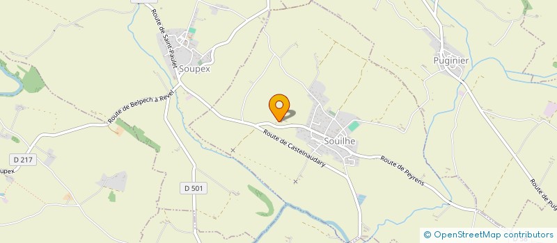 localisation de l'entreprise ALPHA 2 SOLIS UNO  SOUILHE