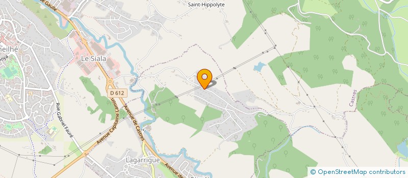 localisation de l'entreprise ALPHA 3  LAGARRIGUE