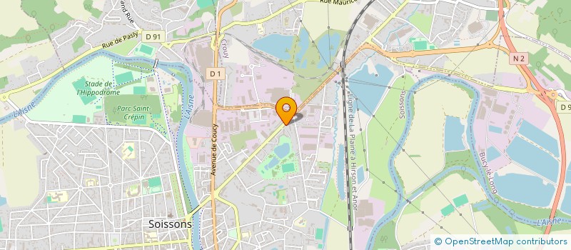 localisation de l'entreprise ALPHA 3 NEGOCE à SOISSONS