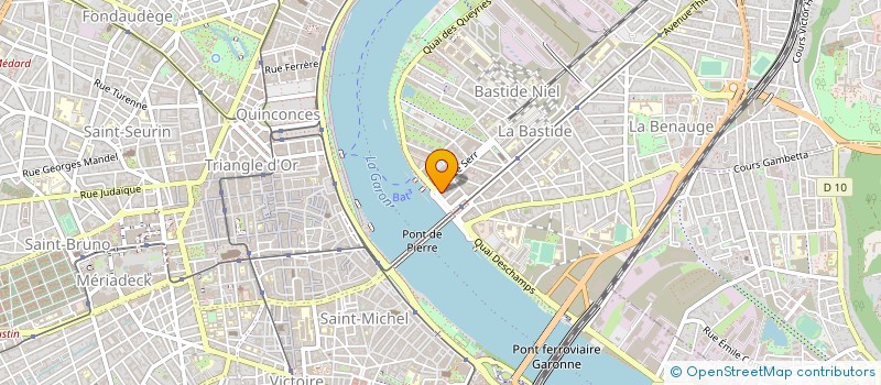 localisation de l'entreprise ALPHA 33 à BORDEAUX