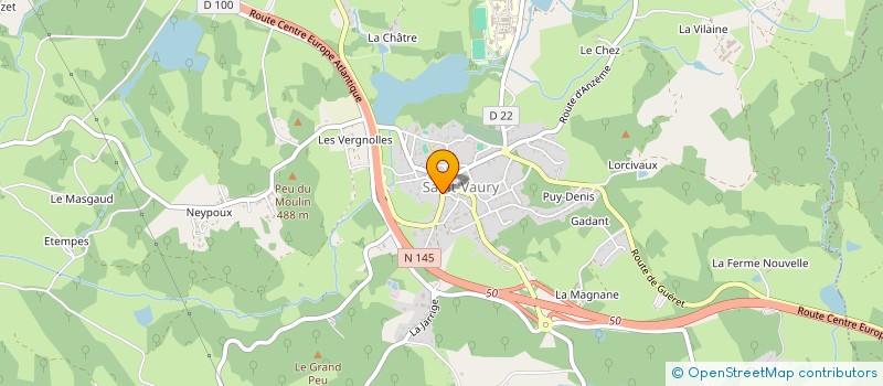 localisation de l'entreprise ALPHA à SAINT-VAURY