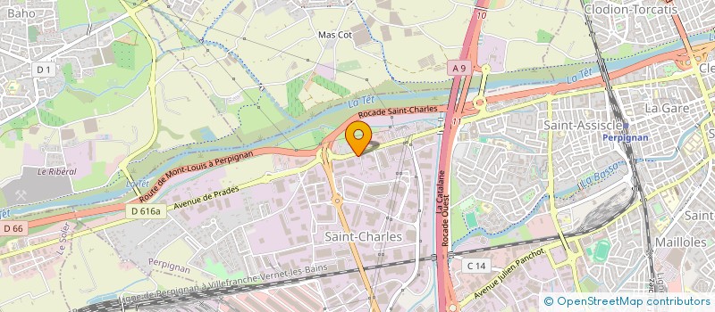localisation de l'entreprise ALPHA à PERPIGNAN