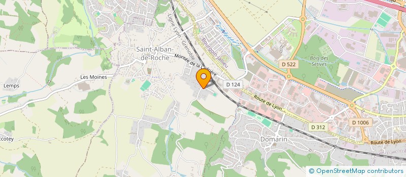 localisation de l'entreprise ALPHA 38/69 TAXI  SAINT-ALBAN-DE-ROCHE