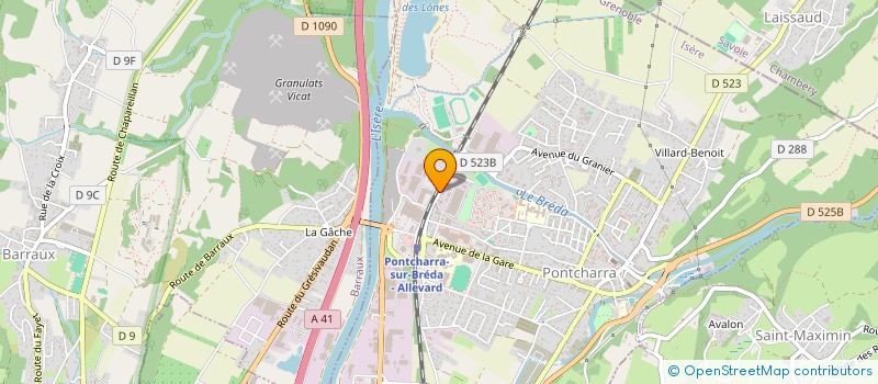 localisation de l'entreprise ALPHA à PONTCHARRA