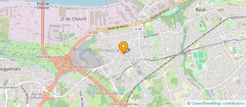 localisation de l'entreprise ALPHA à BOUGUENAIS