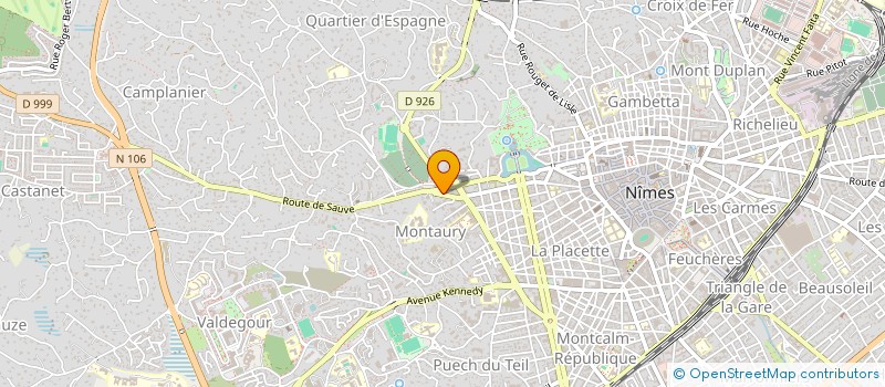 localisation de l'entreprise ALPHA à NIMES
