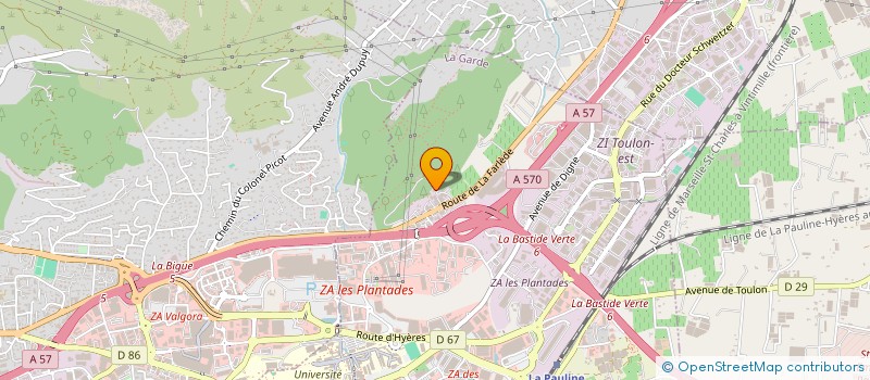 localisation de l'entreprise ALPHA  LA GARDE