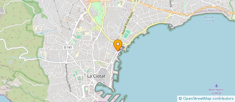 localisation de l'entreprise ALPHA  LA CIOTAT
