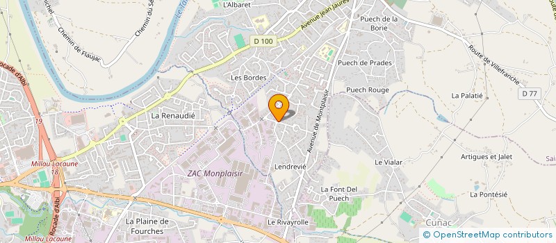 localisation de l'entreprise ALPHA  SAINT-JUERY