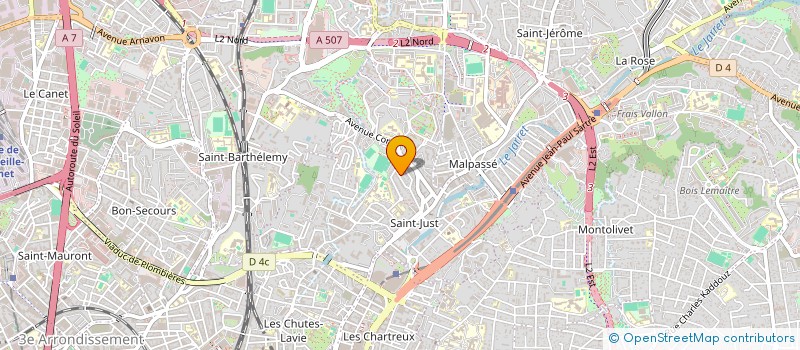 localisation de l'entreprise ALPHA à MARSEILLE
