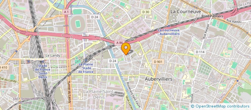 localisation de l'entreprise ALPHA  AUBERVILLIERS