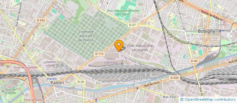 localisation de l'entreprise ALPHA  BOBIGNY