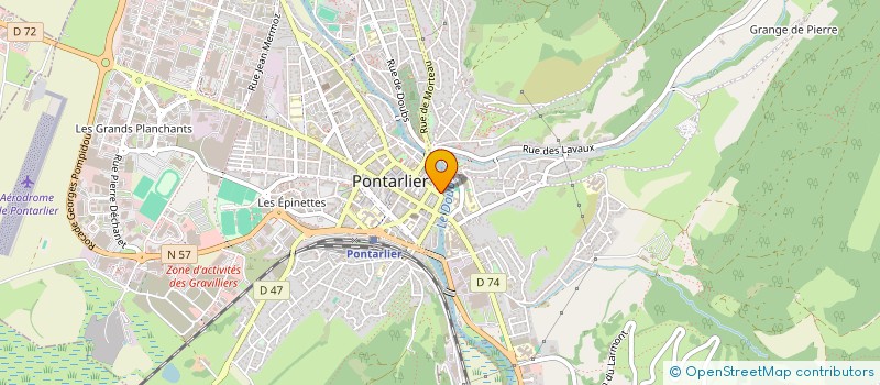 localisation de l'entreprise ALPHA  PONTARLIER