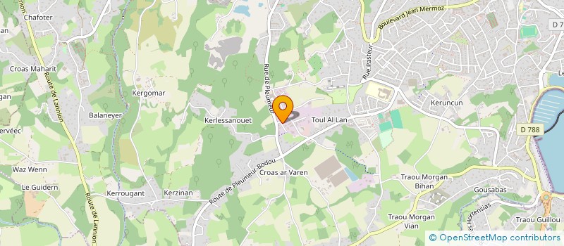 localisation de l'entreprise ALPHA  PERROS-GUIREC