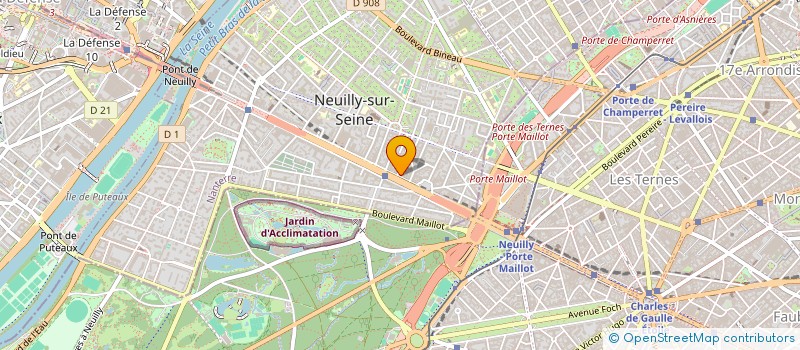 localisation de l'entreprise ALPHA-7 à NEUILLY-SUR-SEINE