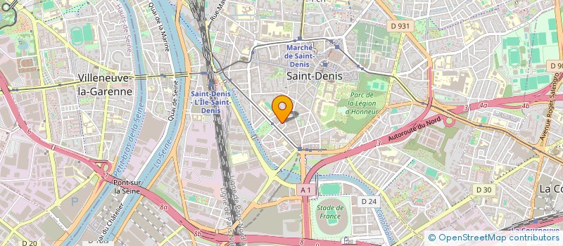 localisation de l'entreprise ALPHA à SAINT-DENIS