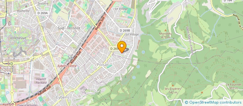 localisation de l'entreprise ALPHA  SAINT-MARTIN-D'HERES