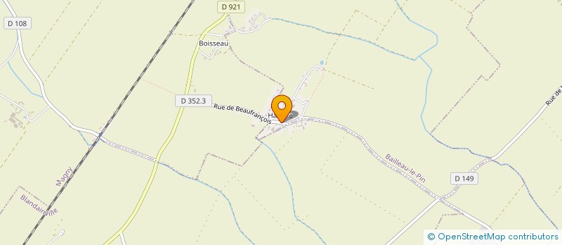 localisation de l'entreprise ALPHA à BAILLEAU-LE-PIN