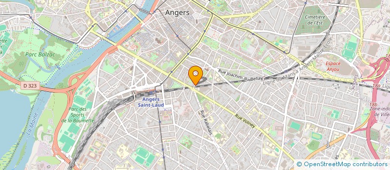 localisation de l'entreprise ALPHA à ANGERS