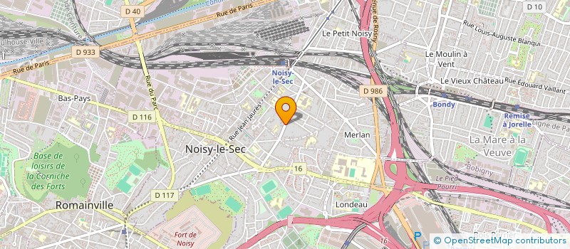 localisation de l'entreprise ALPHA à NOISY-LE-SEC