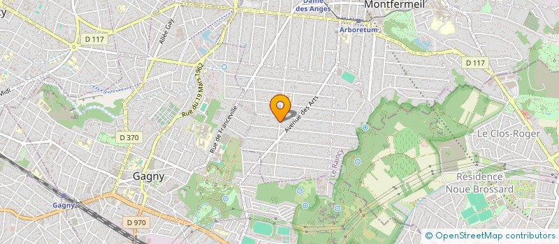 localisation de l'entreprise ALPHA à MONTFERMEIL