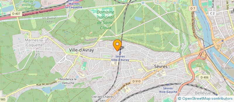 localisation de l'entreprise ALPHA à SEVRES