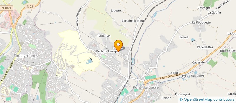 localisation de l'entreprise ALPHA  PONT-DU-CASSE