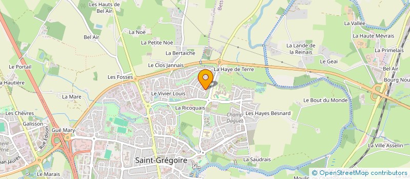 localisation de l'entreprise ALPHA  SAINT-GREGOIRE