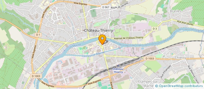 localisation de l'entreprise ALPHA à CHATEAU-THIERRY