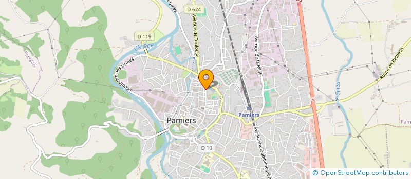 localisation de l'entreprise ALPHA à PAMIERS