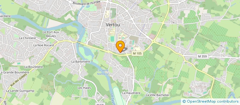 localisation de l'entreprise ALPHA à VERTOU