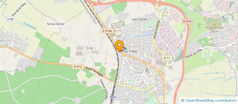 localisation de l'entreprise ALPHA  ELNE