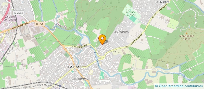 localisation de l'entreprise ALPHA à LA CRAU