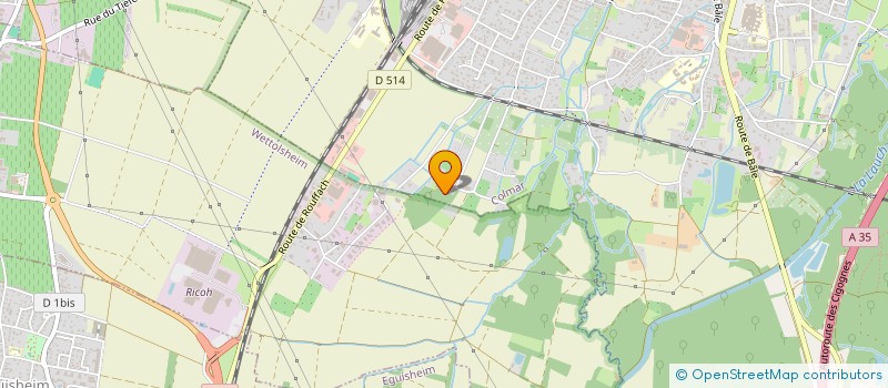 localisation de l'entreprise ALPHA  COLMAR