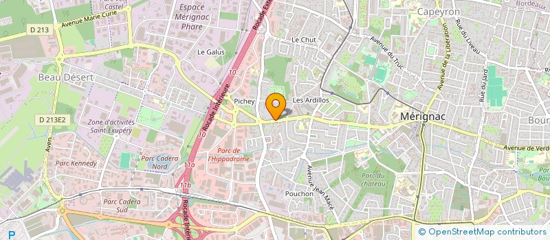 localisation de l'entreprise ALPHA ACTIVE CONSEIL  MERIGNAC