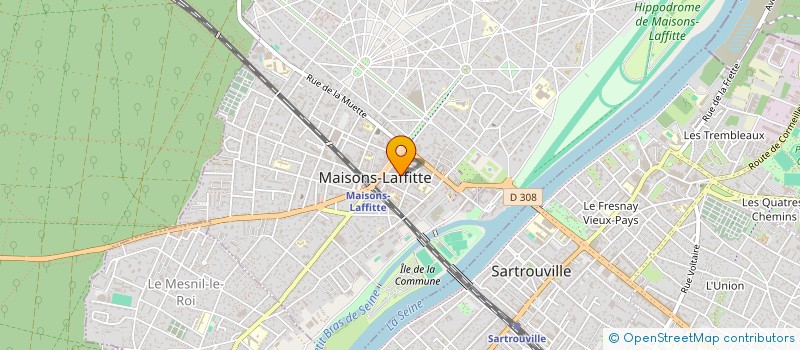 localisation de l'entreprise ALPHA ACTUARIAT  MAISONS-LAFFITTE