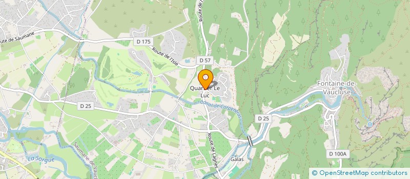 localisation de l'entreprise ALPHA AERO  SAUMANE-DE-VAUCLUSE