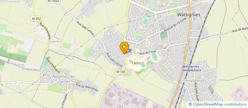 localisation de l'entreprise ALPHA AMBULANCE à WATTIGNIES