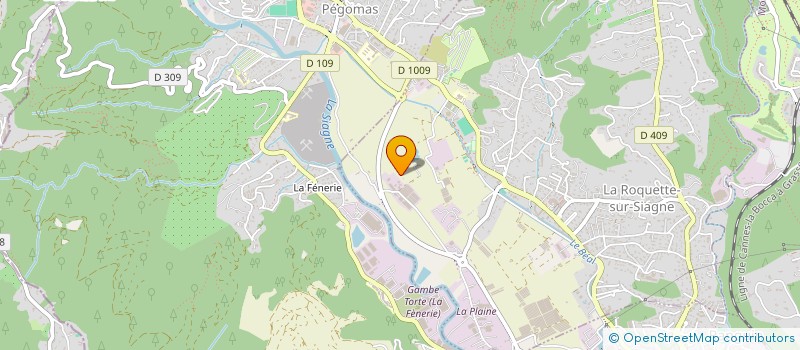 localisation de l'entreprise ALPHA AUTOMATISME 06 à LA ROQUETTE-SUR-SIAGNE