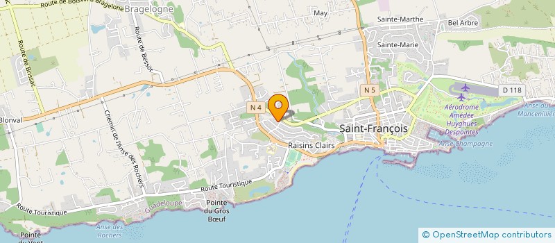 localisation de l'entreprise ALPHA AVIATION à SAINT-FRANCOIS