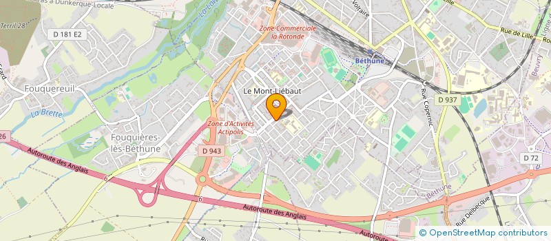 localisation de l'entreprise ALPHA AVOCATS - BONNET & BAUDUIN ASSOCIES à BETHUNE