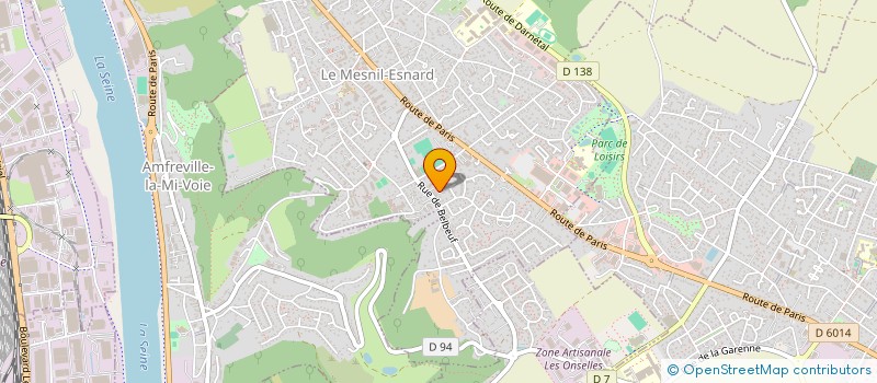 localisation de l'entreprise ALPHA B  LE MESNIL-ESNARD